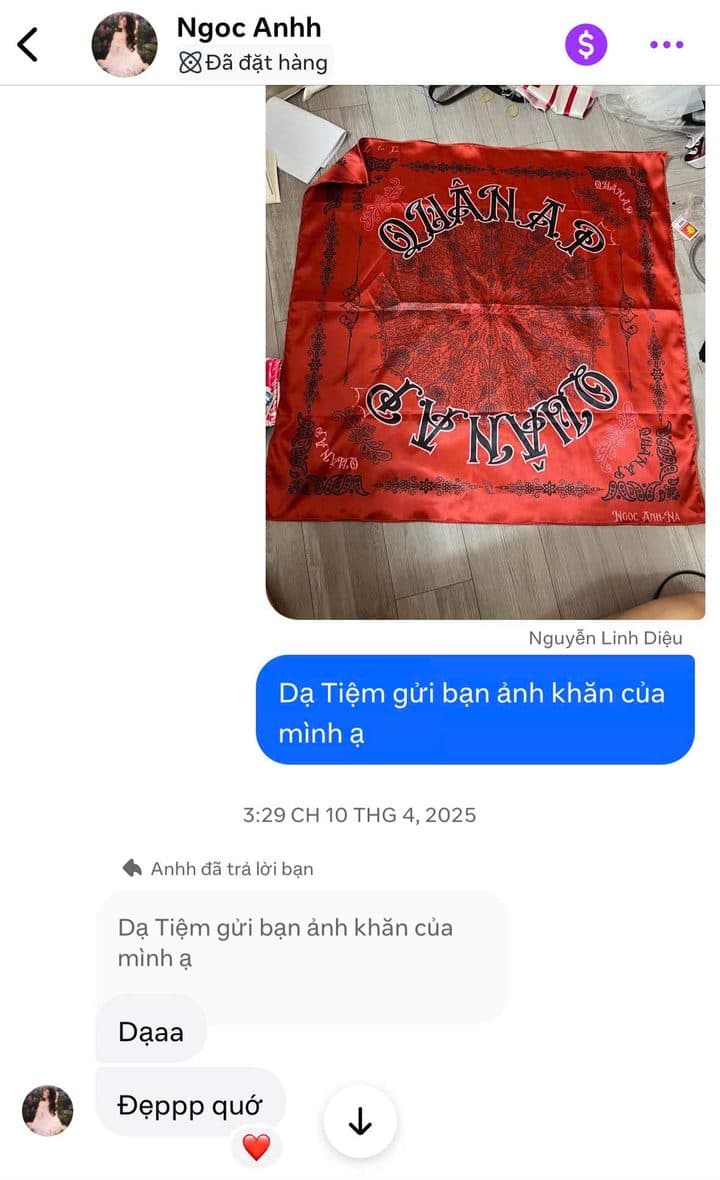 Tin nhắn feedback của Ngọc Anh